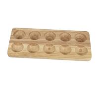 LIFKOME Wooden Egg Tray for Kitchen Storage Crafted from Natural Wood for Home Farm Use Simple Design for Easy Egg Placing
