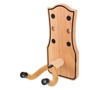 LIFKOME Wooden Guitar Wall Hanger with Stable Mount for Acoustic Electric Bass Ukulele Multi-Instrument Display Hook for Studio Home Event Spaces Rustic Solid Wood Design for Space-Saving