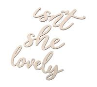 LIFKOME Wooden Sign Boho Nursery Wall Art Decorative Stickers for Room Multifunctional Shower Decal Photo Prop Easy to Apply Wall Decor for Parties