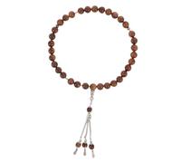 LIFKOME Wooden Tasbih Prayer Beads Bracelet 33 Large Beads Natural Rosewood Islamic Meditation Rosary String for Muslim Ramadan Remembrance and Dua