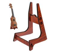 LIFKOME Wooden Ukulele Floor Stand with Strong Support and Fine Workmanship - Folding Portable Display Holder for Violin Ukulele Mandolin and Small Instruments
