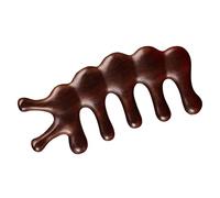 LIFKOME Wooden Wide Tooth Hair Comb Scalp Massager Tool for Face Body Acupoint Anti-static Natural Massage Comb for Thick Long Hair Wet Dry Use Portable Lightweight Manual Massage Tool