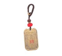 LIFKOME Year Horse Tai Fortune Amulet Keychain Brass Pendant Feng Shui Chinese Blessing Necklace Auspicious Card Car Bag Decor Accessories