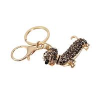 LIFKOME Zinc Alloy Dachshund Dog Keyring Pet Toys Keychain Charms Decorative Key Ring for Women