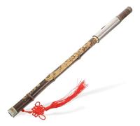 LIFKOME Zizhu F-key Bawu Traditional Chinese Vertical Flute Bamboo Gourd Instrument for Beginners Learning and Practice, Ethnic Musical Instrument for Study and Performance