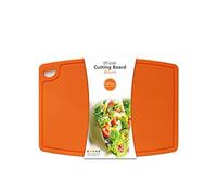 Liflicon Extra Large Thick Silicone Cutting Board 14.6'' x 10.43'' Chopping Board Flexible Cutting Mats Dishwasher Safe-Orange