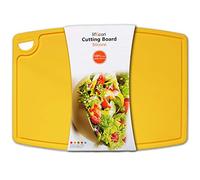 Liflicon Extra Large Thick Silicone Cutting Board 14.6'' x 10.43'' Chopping Board Flexible Cutting Mats Dishwasher Safe-Yellow