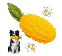 LIFLIX Tough Squeaky Dog Toys, Strong Rubber Dog Chew Toys for Small Medium Large Breeds, Kiwano Horned cucumber Shape