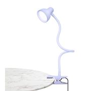 LiFMIRA Clip on Lamp USB Reading Light, 3 Color Modes, 10 Brightness Dimmable, Flexible Gooseneck Desk Lamp with Clamp, Eye Care Clip on Light for Bed Headboard Desk Home Dorm