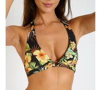 Lifo Nightwater C Cup Bikini Top Black With Print