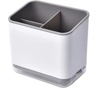 LIFOND Kitchen Sink Caddy Dishwashing Sponge Holder Organiser Cutlery Drainer Double Layer Cutlery Racks Kitchen Sink Organizer Plastic Storage Box for Spoon Chopstick Countertop Sink Storage Shelf