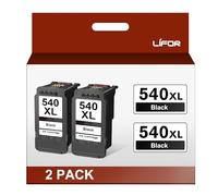 LIFOR PG-540XL 540XL Ink Cartridges Black Replacement for Canon 540 Ink Cartridges XL PG540XL PG540 PG-540 for Canon Pixma TS5150 MG3600 MG3650S TS5151 MG3650 MG4250 MX475 TS5100 MG3250 MG4200(2-pack)