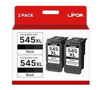 LIFOR PG-545XL Replacement for Canon PG 545 Black Ink Cartridge for Pixma TS3355 TS3350 TS3150 MG3050 MG2550S MG2950 TR4550 TR4551 TR4650 MX495 (2 Black)