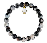liforlove Pengui Bracelet Animal Bracelets Penguin Gifts Mini Penguins Penguin Party Favors Pinguinos Penguin Gifts The Penguin, S, Metal, Agate
