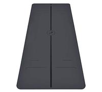 Liforme Evolve Yoga Mat - Free Yoga Bag, Patented Alignment System, Warrior-Like Grip, Non-Slip, Eco-Friendly and Biodegradable, Sweat-Resistant, Long, Wide and 4.2mm Thick mat for Comfort - Gray