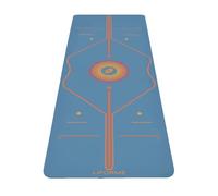 Liforme Printed Yoga Mat Collection - Free Yoga Bag, Patented Alignment System, Warrior-like Grip, Non-Slip, Eco-friendly, Sweat-resistant, Long, Wide and Thick for Comfort (Radiant Sun-Blue)
