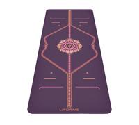 Liforme Printed Yoga Mat - Patented Alignment Design, Ultimate Grip