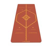 Liforme Printed Yoga Mat - Patented Alignment Design, Ultimate Grip