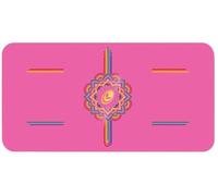 Liforme Yoga Pad - Free Yoga Bag, Patented Alignment System, Warrior-Like Grip, Non-Slip, Eco-Friendly and Biodegradable, 4.2mm Thick pad for Knee, Elbow and Hand Support During Yoga (Grateful Pink)