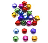 Lifreer 100PCS Jingle Bells Small Mini 10mm for DIY Crafts, Cat Collars, Jewelry Making Christmas Craft Supplies, Assorted Color