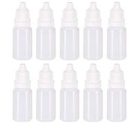 Lifreer 50PCS White Eye Liquid Dropper Bottles - 20ml Squeezable Empty Bottles With Cap
