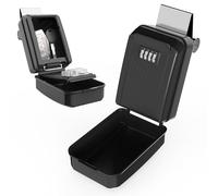 Lifronkit Car Window Lock Box for Turo, Car Key Lock Box, 4-Digit Combination Lockbox, Larger Capacity Security Key Hiders for Ride Share, Turo, GetAround(New Verison)