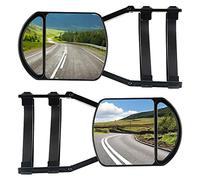 Lifronkit Universal Clip-on Towing Mirrors Extension Towing Mirror 360 Degree Rotation Adjustable Dual View Tow Mirror for Vehicle Car Truck Trailer, 2 Pieces