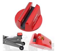 LIFSHP Universal Aluminum Grooved Magnetic Jack Pad, Jacking Puck Pinch Weld Frame Rail Adapter, for Car SUV Truck Pickup Sedan MPV Wagon, Change Tire Repair Tires Oil Change Must Have-Red