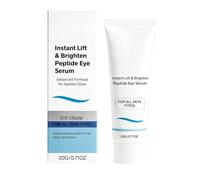 Lift & Brighten Peptide Eye Serum, Instant Firming Eye Cream, Visibly Reduces Dark Circles, Puffiness and Crow's Feet, Anti-Aging Treatment Against Wrinkles Around the Eyes for All Skin Types