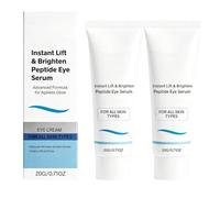 Lift & Brighten Peptide Eye Serum, Instant Firming Eye Cream, Visibly Reduces Dark Circles, Puffiness and Crow's Feet, Anti-Aging Treatment Against Wrinkles Around the Eyes for All Skin Types