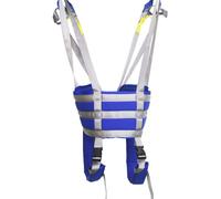 Lift Equipment Patient Walking Sling Transfer Belt for Elderly, Blue Medical Strap, Standing Aid, Adjustable Size