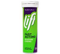 Lift Blueberry Burst Fast Acting Glucose 10 Chews (Pack of 6)