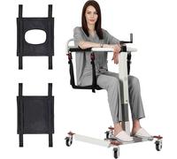 Lift for Elderly and Disabled, Height Adjustable Transfer Chair, Portable Removable Car Wheelchair
