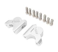 Lift Handle Lever Motorcycle Handle Bar Riser Clamp for B&MW R1200GS LC R1200GS Adventure R1250GS 2016-2018 Rear Heightening Bracket Extension Bracket(Silver2)