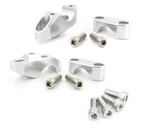 Lift Handlebar Riser For Tiger 1050 SPORT For Trident660 For Scrambler1200 XC For SPEED TWIN 1200 28mm 1 1/8" Handlebar Riser Moved Up Mount(Silver)
