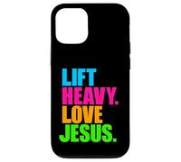 Lift Heavy Love Jesus Christian Bodybuilding Workout and Gym Case for iPhone 12/12 Pro