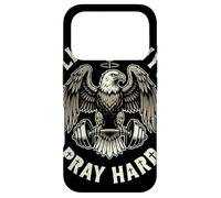 Lift Heavy Pray Hard Bald Eagle Christian Barbell Gym Case for iPhone 17 Pro