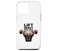 Lift Heavy Pray Hard Bear Weightlifting Powerlifting Gym Case for iPhone 12 Pro Max