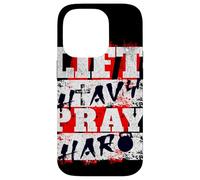 Lift Heavy Pray Hard Christian Fitness Kettlebell Graphiti Case for iPhone 14 Pro