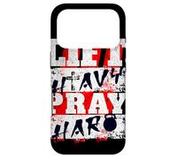 Lift Heavy Pray Hard Christian Fitness Kettlebell Graphiti Case for iPhone 17 Pro