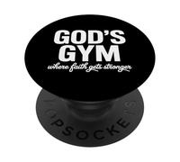 Lift Heavy Pray Hard Christian Gym Lift Heavy Pray Hard PopSockets Adhesive PopGrip
