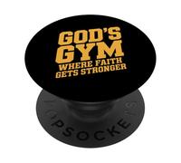 Lift Heavy Pray Hard Christian Gym Lift Heavy Pray Hard PopSockets Adhesive PopGrip