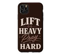 Lift Heavy Pray Hard Gym Faith Weightlifting Case for iPhone 11 Pro Max