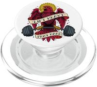 Lift Heavy Pray Hard Vintage Weightlifting Gym Christian Men PopSockets PopGrip for MagSafe