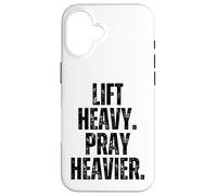 Lift Heavy Pray Heavier Weightlifting Motivation lifting Case for iPhone 16