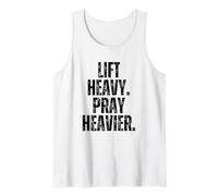 Lift Heavy Pray Heavier Weightlifting Motivation Lifting Tank Top