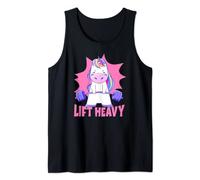 Lift Heavy Unicorn Weightlifting Women Deadlift Fitness Gym Tank Top