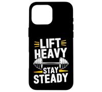 Lift Heavy - Weightlifting Gym Weightlifter Motivation Case for iPhone 16 Pro Max