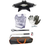 Lift Jack 2 Tons+Ratchet + Expandable Socket Wrench (17 mm-19 mm) + Bag Car Emergency Kit Compatible with Seat Leon 1.4 TGI 5p. S/S Business High