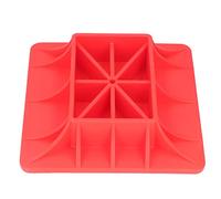 Lift Jack Base, Heavy Duty Red Nylon Support Board for Off Road, Sand Mud Grass - Strong Anti Fracture Design, Stable Lifting on Soft Ground